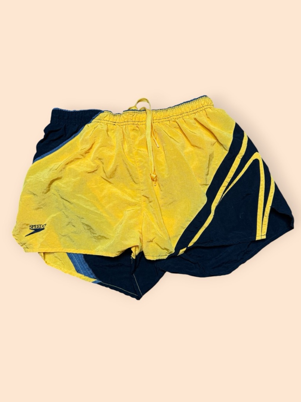 Vintage Speedo Swim Trunks 1990s Men’s Medium Yellow Vtg 90s